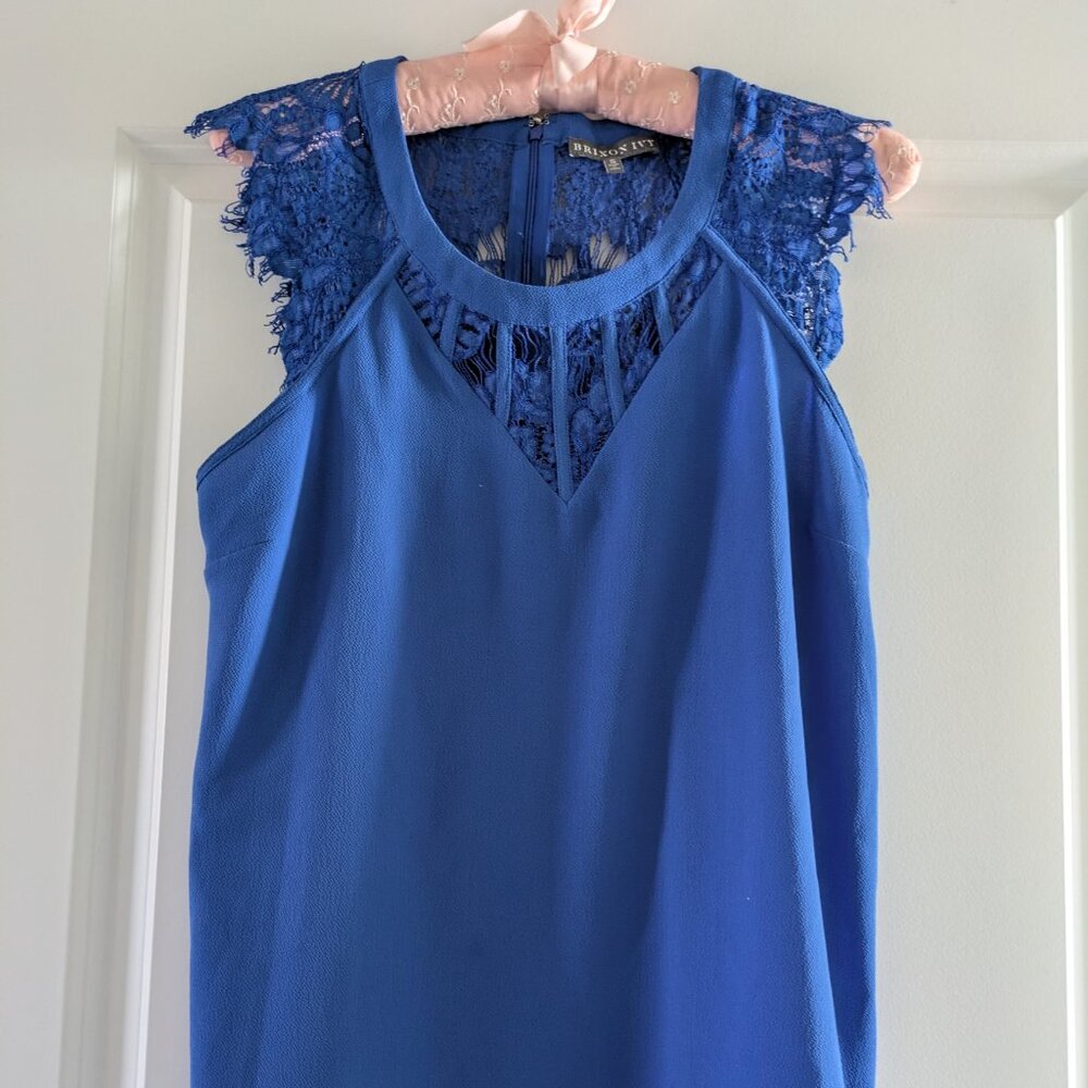 Brixon Ivy Blue Sleeveless Blouse